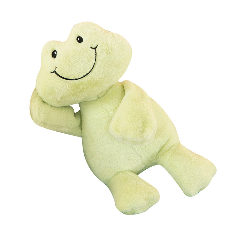 Peluche grenouille souriante – Doudou moelleux pour le sommeil et les câlins