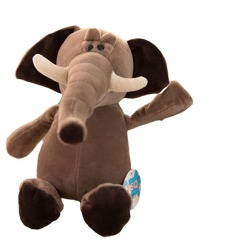 Peluche animaux de la jungle 25 cm – Lion, girafe, éléphant, singe, chien ou tigre, cadeau d'anniversaire idéal