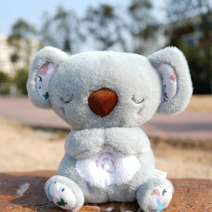Peluche koala musical et lumineux – 25 cm, respiration apaisante et berceuses pour bébé