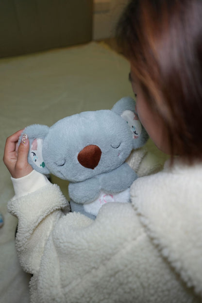 Peluche koala musical et lumineux – 25 cm, respiration apaisante et berceuses pour bébé