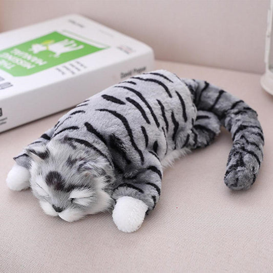 Chat Ragdoll électronique en peluche – Interactif, doux et réaliste, à partir de 3 ans