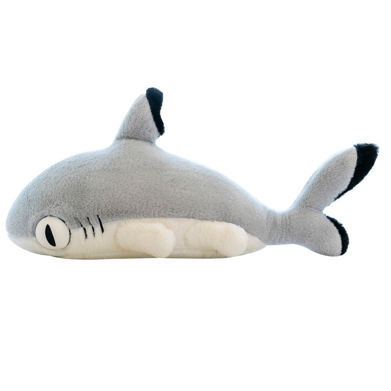 Peluche coussin chat-requin 70 cm – Doudou géant réconfortant pour enfants