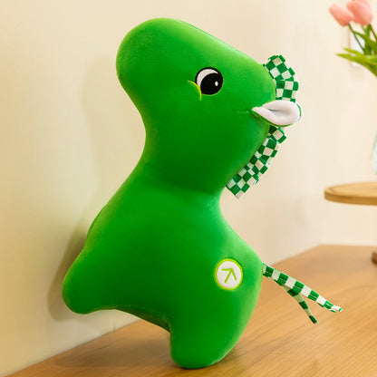 Peluche cheval vert en peluche cristal – Ultra douce, disponible en 5 tailles