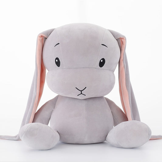 Peluche lapin en cristal doux – Compagnon de sommeil pour enfants, 3 couleurs, 2 tailles