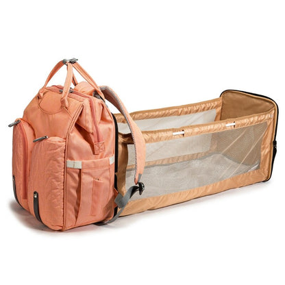 Sac à langer avec lit pliable et matelas – Grande capacité, confortable et complet pour les sorties