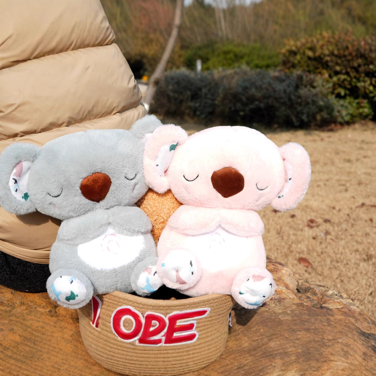 Peluche koala musical et lumineux – 25 cm, respiration apaisante et berceuses pour bébé