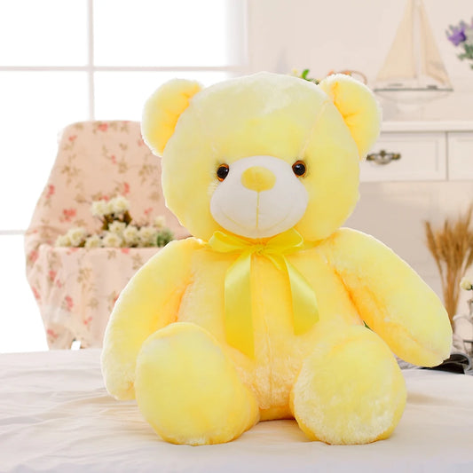 Ours en peluche lumineux LED 50 cm – Peluche douce à effets colorés, cadeau magique pour enfants